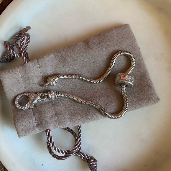 𝅺8” Judith Ripka 925 Sterling Silver charm bracelet/ charms sold separately - Picture 1 of 12